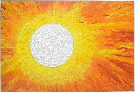 The Blazing Sun Painting by Subha Sreenivasan | Saatchi Art