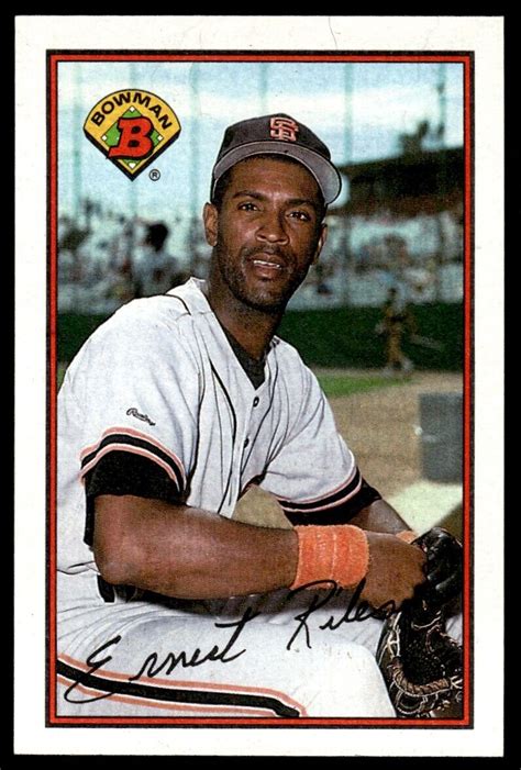 Bowman Baseball Card Ernie Riles Aa San Francisco Giants Ebay