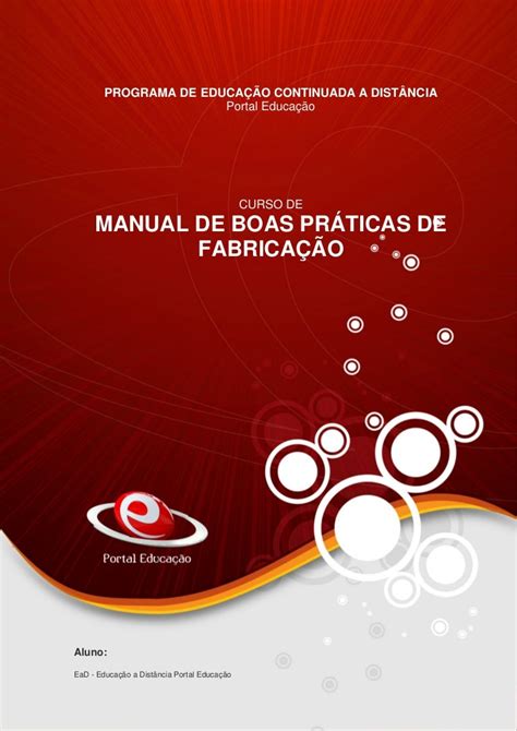 Manual De Boas Práticas De Fabricação I