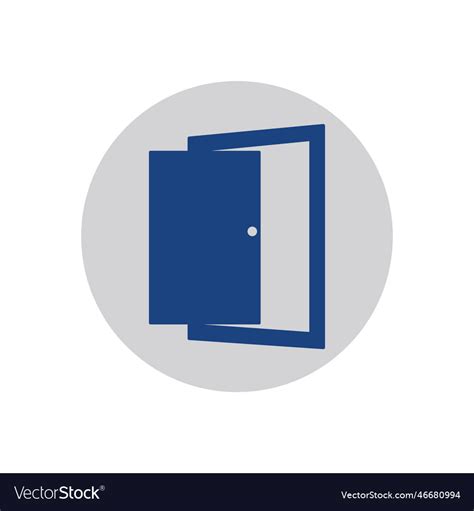 Door open design Royalty Free Vector Image - VectorStock