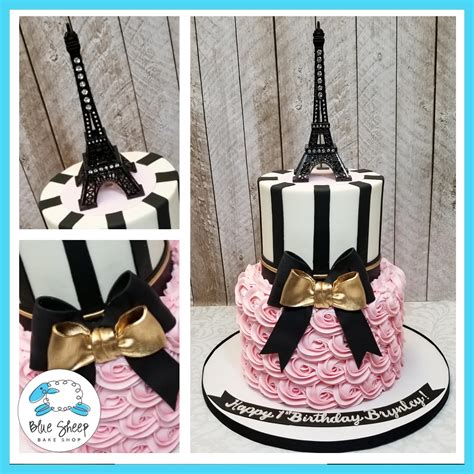 Paris Bridal Shower Cake – Blue Sheep Bake Shop