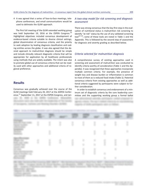 Solution Glim Criteria For The Diagnosis Of Malnutrition Studypool