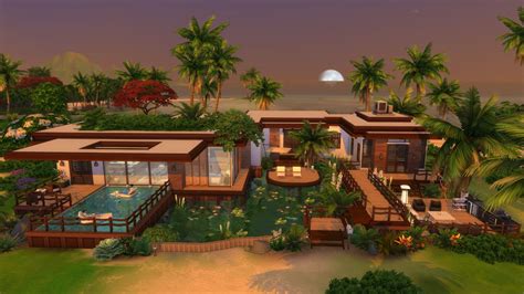 Sims 4 Beach House No Cc