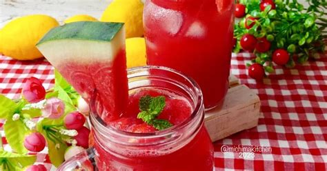 Resep Watermelon Agua Fresca Jus Semangka Oleh TriLim Cookpad