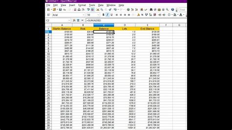 Forex 100 To Million Challenge 20 Pip Spreadsheet Youtube