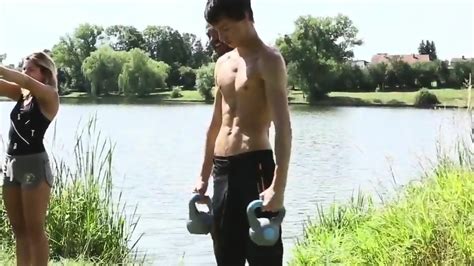 Outdoor Workout Turned Threesome Polish Celebrities Blowjob Anal