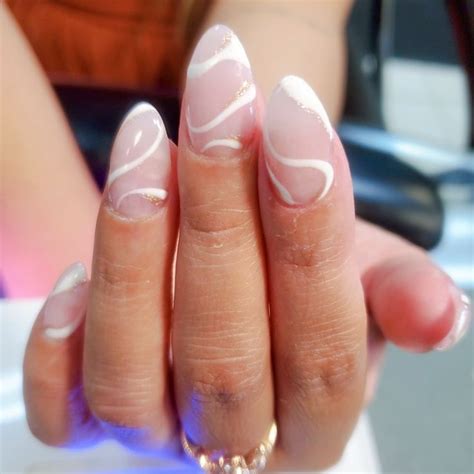 Nude With Simple Design Valentines Nail Art Designs Nail Decals Designs Nail Decals Diy