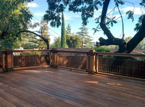 Redwood Deck La Crescenta Craftsman Deck Los Angeles By