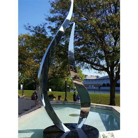 Outdoor Modern Large Stainless Steel Garden Sculpture For Sale