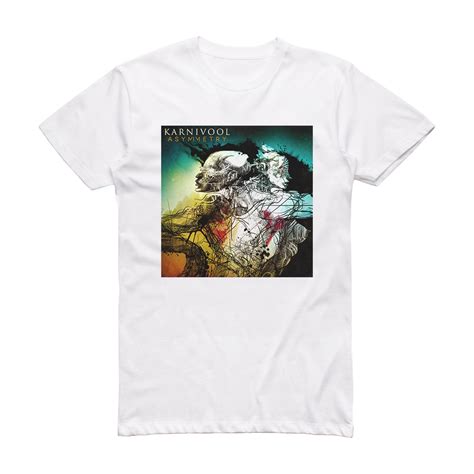 Karnivool Asymmetry 2 Album Cover T Shirt White Album Cover T Shirts