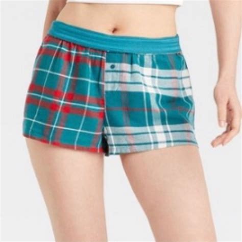 Colsie Intimates And Sleepwear Colsie Plaid Pajama Boxer Shorts