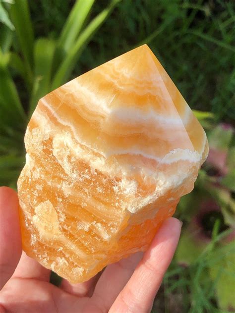 Orange Calcite Tower Minerals Raw Calcite Orange Crystal Healing Stone