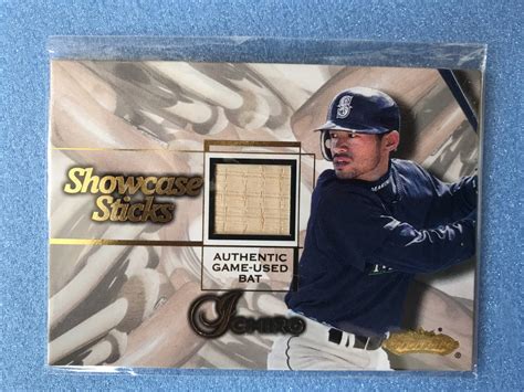 Yahooオークション Fleer Showcase 2001 イチロー ゲーム使用バット