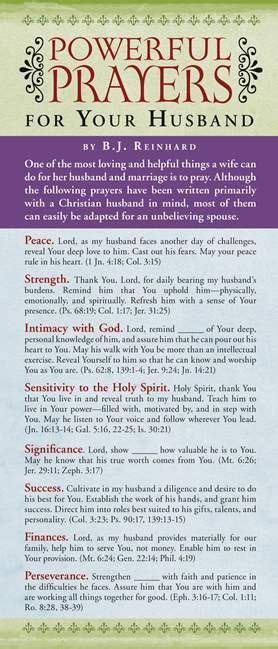 Powerful Prayers For Your Husband 50 Pack Prayer For Husband Prayer