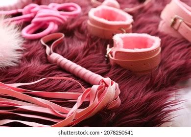 Different Bdsm Sex Toys On Bed Stock Photo Shutterstock