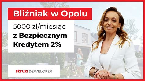 Bliźniak w Opolu już za 5000 zł miesięcznie z Bezpiecznym Kredytem 2