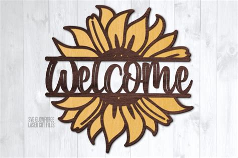 Sunflower Welcome Svg