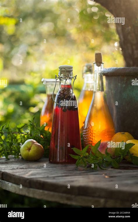 Kombucha Second Fermented Fruit Tea With Different Flavorings Healthy