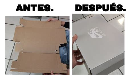 Como Armar Una Caja De Zapatos Youtube