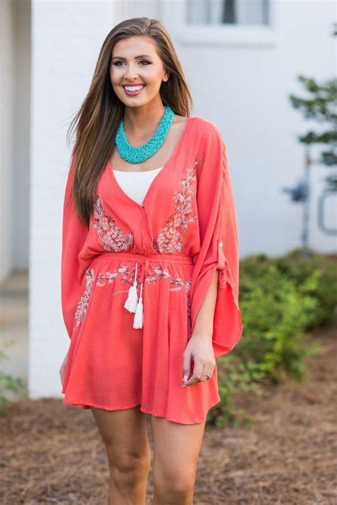 Island Love Dress Orange The Mint Julep Boutique