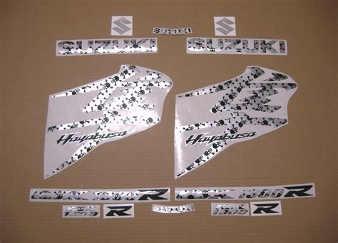 Suzuki Hayabusa Nd Gen K Skull And Bones Kanji Logo Decals Set