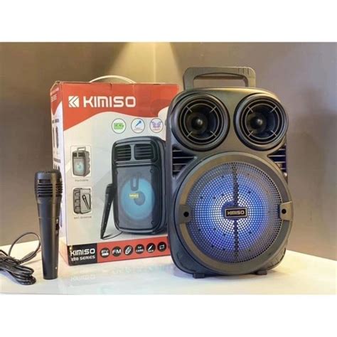 Jual Cod Speaker Bluetooth Kimiso Led Series Inchi Free Mic