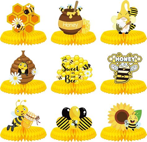 Amazon Qpout Pcs Bee Baby Centerpiece Bumble Honeycomb