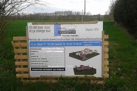 Panneau Affichage Déclaration Préalable Panneau De Permis De