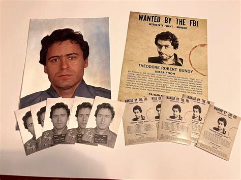 Ted Bundy Poster And Sticker Set Serial Killer Dahmer Gein Etsy