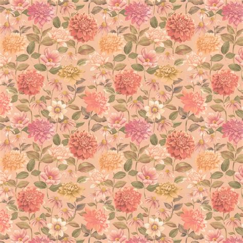 Dahlia By Casadeco Rose Nude Wallpaper Wallpaper Direct