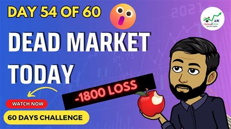 Day 54 Of 60 Dead Market Today 60 Day Challenge Nifty50 Youtube