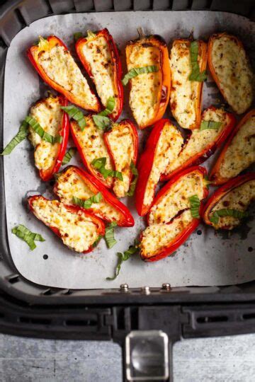 Air Fryer Feta Stuffed Mini Peppers Food Banjo