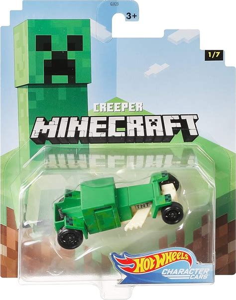 Amazon Hot Wheels 2020 Minecraft Gaming 1 64 Character Cars Creeper Vehicle 1 7 Toys