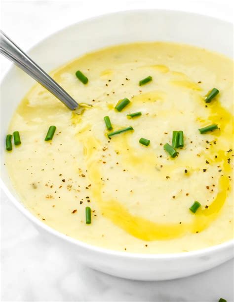 Creamy Potato Leek Soup Herbs And Flour