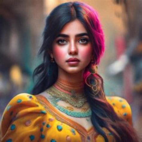 Premium AI Image A Beautiful Maiden With Long Blonde Hair Her Face