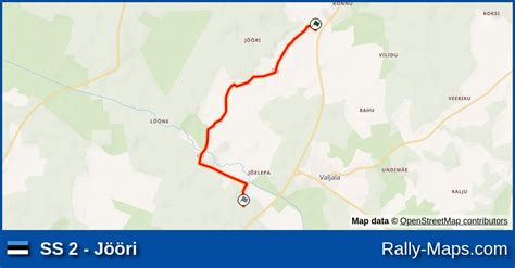 Ss 2 Jööri Stage Map Tehumardi Ralli 1989 Emv 🌍 Rally