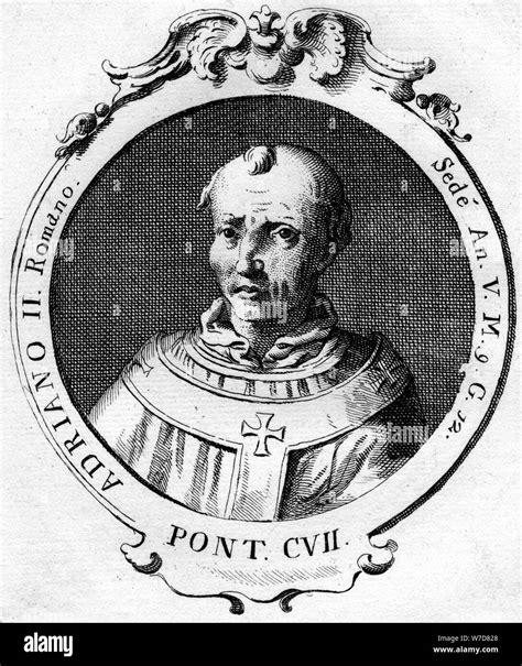 Pope Adrian Ii Artist Unknown Stock Photo Alamy