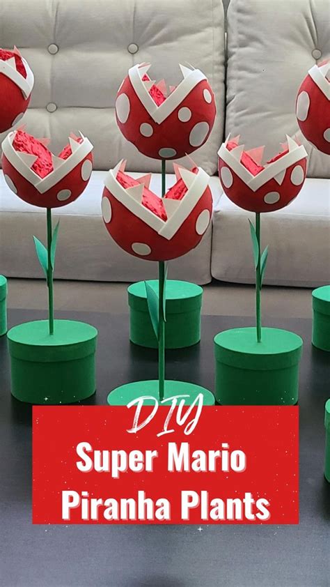 Diy Super Mario Piranha Plants For Mario Party