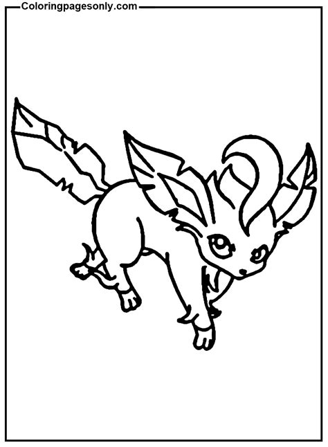 Leafeon To Print Coloring Page Free Printable Coloring Pages