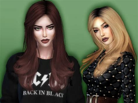 Sims 4 Hairs ~ The Sims Resource Starlight Hair Retextured By Sharareh