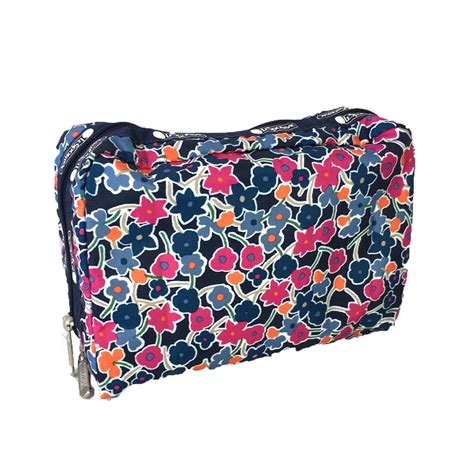 Lesportsac Extra Large Rectangular Cosmetic Case Delightful Navy