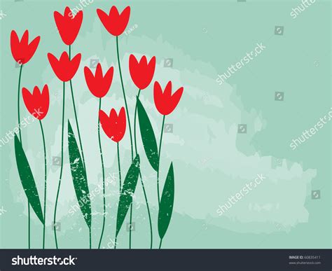 Spring Flower Border Vector Illustration Stock Vector (Royalty Free ...