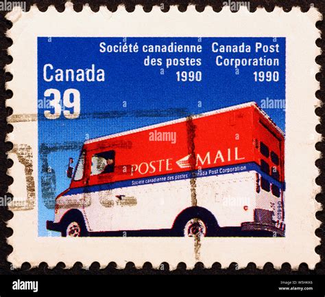 Camion De La Poste Canada Banque De Photographies Et Dimages à Haute