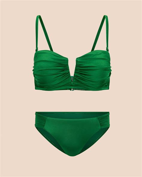 Tanisha Dark Green Two Piece Bikini XS XL Adore Me