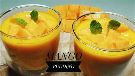 Mango Pudding No Gelatin No Agar Agar Quick And Easy Mango Dessert Recipe By Cook With Biboo