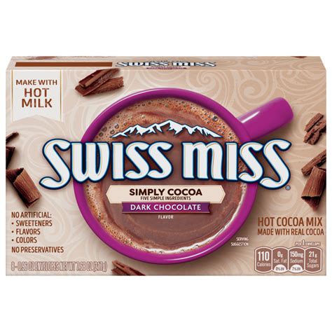 Save on Swiss Miss Simply Cocoa Mix Dark Chocolate - 8 ct Order Online ...