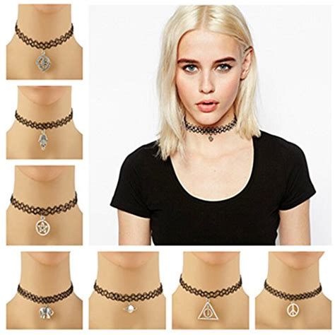 Glucky Handmade Hot Selling Vintage Stretch Tattoo Choker Necklace