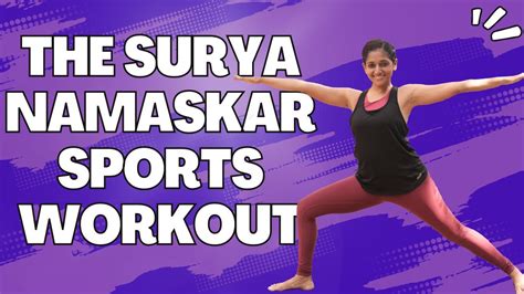 Full Body Yoga Workout Min Surya Namaskar Sports Warm Up