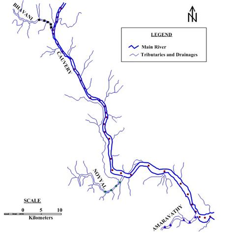 Cauvery River Stretch used for the Study | Download Scientific Diagram