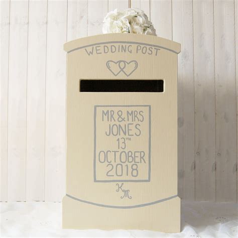 Post Box Personalised Wedding Post Box Lindleywood